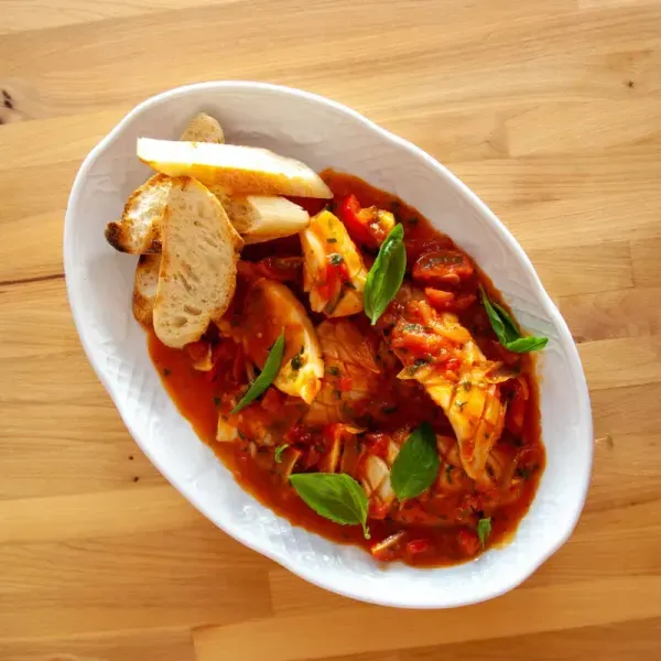 Sicilian-style squid
