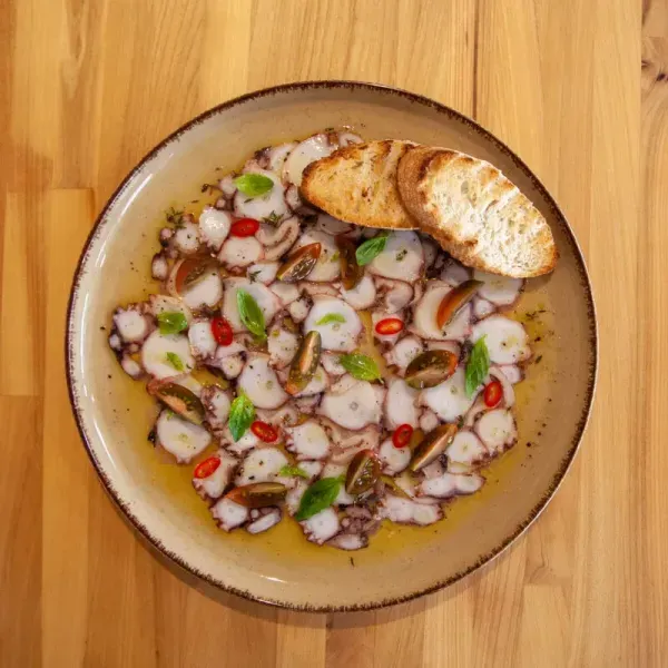 Octopus carpaccio