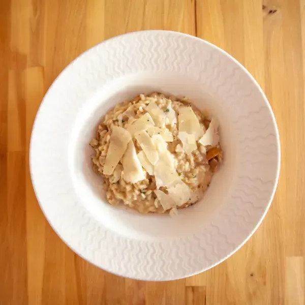 Risotto con hongos porcini